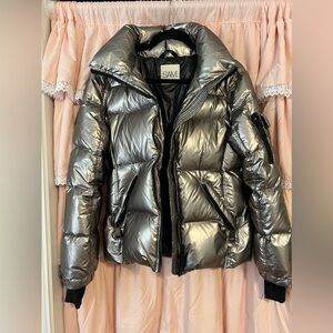SAM. New York Silver/Gunmetal Jacket Size Large